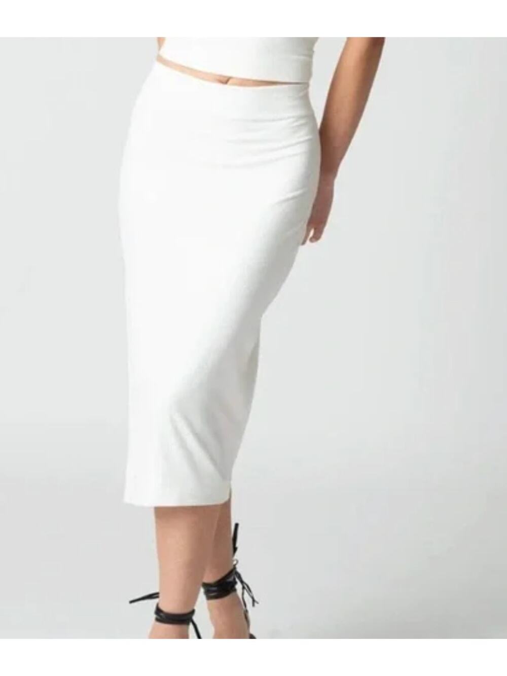 Stillwater The Rib Edit Skirt White Small